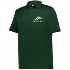 Montville Broncos Football Embroidered Russell Sideline Grid Polo 